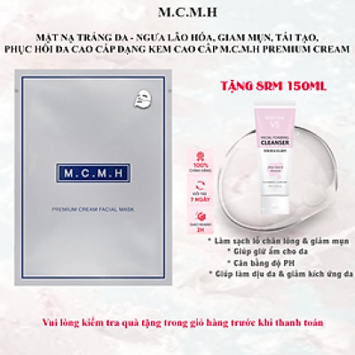 Hộp 6 mặt nạ trắng da - chống lão hóa - ngăn ngừa mụn - tái tạo - phục hồi da cao cấp dạng kem M.C.M.H Premium Cream Facial