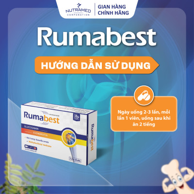 Viên uống Rumabest hỗ trợ vấn đề về viêm khớp, khô khớp và thoái hóa khớp (30 viên) - Nutramed
