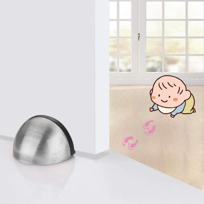 Chặn Cửa Bán Nguyệt , Sử Dụng Miếng 3M Gắn Sàn Không Khoan Sàn, Giá Rẻ, An toàn, Tiện dụng cho gia đình. TakyHome 1100