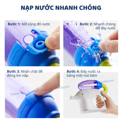 Đồ chơi phun nước cho bé Mideer Backpack Water Gun