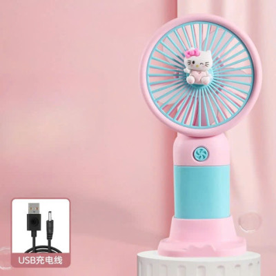 Quạt Mini Để Bàn, Quạt Tích Điện Sạc USB - Quạt Cầm Tay Tốc Độ, Điều Chỉnh Hướng Gió Xoay 360 Độ, Kiểu Dáng Sang Trọng , Không Gây Ồn, Pin Sạc - Giao Màu Ngẫu Nhiên - Hàng Nhập Khẩu