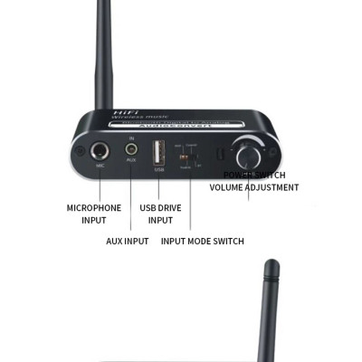 ROGTZ - Bộ Chuyển Đổi Âm Thanh DAC HIFI Bluetooth 5.1 T02 Chip giải mã DAC ES9038Q2M Hỗ trợ âm thanh 5.1/7.1 kênh Cổng Kết Nối Optical USB Coaxial Hỗ Trợ Đa Định Dạng  MP3 APE FLAC WAV WMA - Hàng Chính Hãng