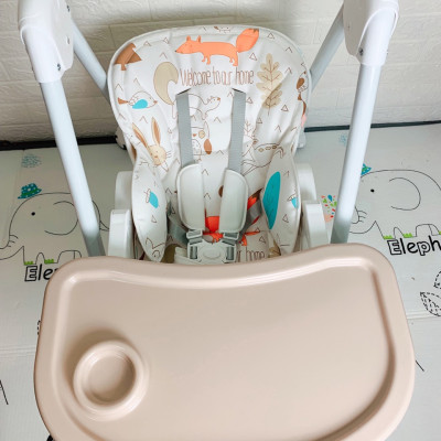 Ghế đa năng Mastela 1015 ngả, nâng hạ độ cao, có bánh xe / TẶNG BÁT THÌA ĂN DẶM UPASS CHÍNH HÃNG