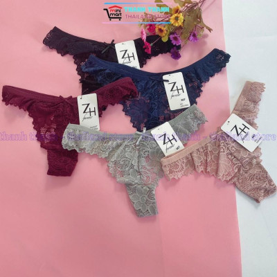 Quần lọt khe nữ Thái Lan ZH 667 free size L, chất ren mềm mại, co giản 4 chiều, mặc thoải mái