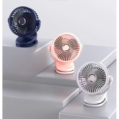 Quạt Mini Tích Điện Kẹp Bàn F60 - 5 Tốc Độ Gió, Xoay 720 Độ, Lồng Quạt 15cm, Sạc Type C - HÀNG CHÍNH HÃNG MINIIN