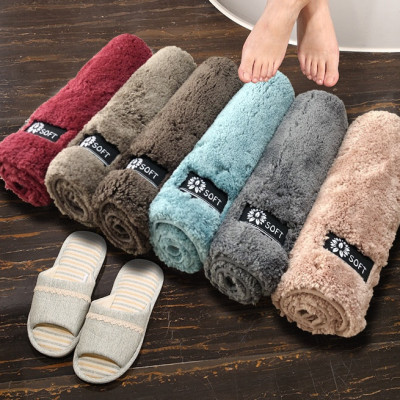 Thảm lau chân lông cừu  mềm mịn  siêu thấm nước (chùi chân, phòng khách, phòng tắm) kích thước 50 x80 cm