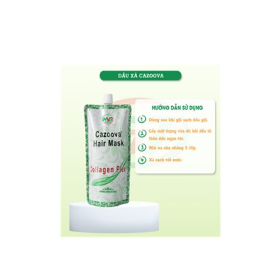 Kem Ủ Tóc Collagen Cazoova Hair Mask, bổ sung Collagen giúp tóc đanh dai mềm mịn 500ml & 100ml