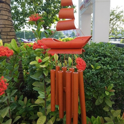 Chuông gió tre nứa ý nghĩa thuận buồm xuôi gió Diệu Tâm