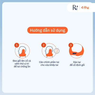 Gối Cổ Giảm Âm 4The - Noise Cancelling Pillow | Gối Cổ Du Lịch Cao Cấp Thoải Mái | 3 Màu Sắc