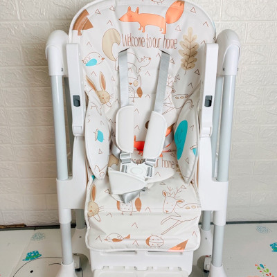 Ghế đa năng Mastela 1015 ngả, nâng hạ độ cao, có bánh xe / TẶNG BÁT THÌA ĂN DẶM UPASS CHÍNH HÃNG