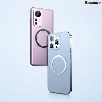 Vòng kim loại mag-safe Baseus Halo Series Magnetic Metal Ring cho điện thoại (Bộ 2 miếng)- hàng chính hãng