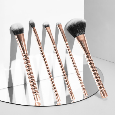 SC04 - BỘ KIT 5 CỌ CƠ BẢN VACOSI, PHIÊN BẢN GOLDEN DRAGON - LUNA THE FACE & EYES BRUSH KIT, 5PCS