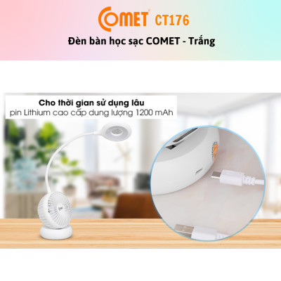 Đèn Bàn - Đèn Sạc 2 Trong 1 LED COMET CT176