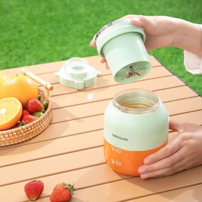 Máy Xay Sinh Tố Cầm Tay Mini Ostmars - Sạc Tích Điện, 10 Lưỡi Dao Đa Năng, Dung Tích 500ml - HÀNG CHÍNH HÃNG MINIIN