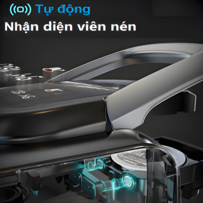 Máy pha cà phê 4 trong 1, Espresso, Viên Nén Nespresso, Nescafe Dolcegusto, Kcup thương hiệu Mỹ cao cấp HiBREW H6 - Hàng Nhập Khẩu