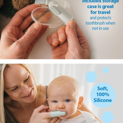 [ HG126-INTL ] Bàn chải răng ngón tay Dr.Brown