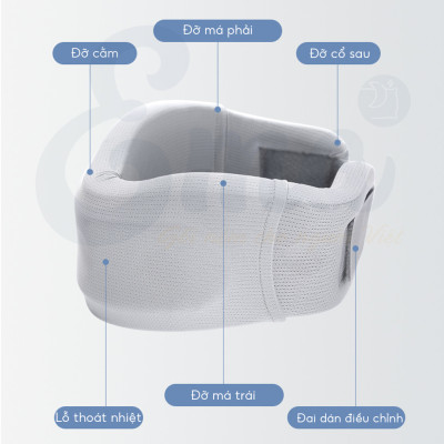 Nẹp cổ mềm chống cổ rùa EMA, đệm đỡ chống mỏi cổ vai gáy, định hình, ngừa thoái hóa đốt sống cổ