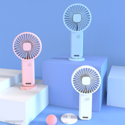 Quạt Cầm Tay Mini Tích Điện Teement, Có Giá Đở Điện Thoại, Sạc USB Di Động Tiện Lợi - Hàng Chính Hãng