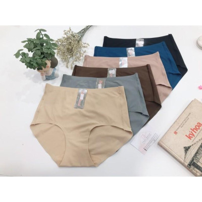 Sét 5 Quần Lót Cạp Cao Đúc Không Đường May (dành cho người mập béo từ 60kg-95kg)