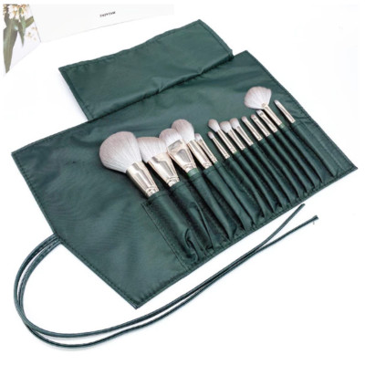 Cọ trang điểm bao da cán gỗ cao cấp