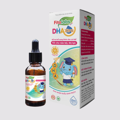 DHA nhỏ giọt không tanh Fitolabs DHA EPA giúp phát triển trí não và thị lực cho bé - Lọ 20ml