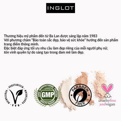 Lõi phấn mắt 3 màu dạng lì Rainbow Matte NF Inglot (3.4g)
