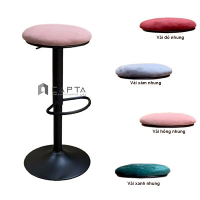 CB2263 B-F Ghế bar không lưng tựa nệm vải nhung nhập khẩu Nội thất Capta hcm