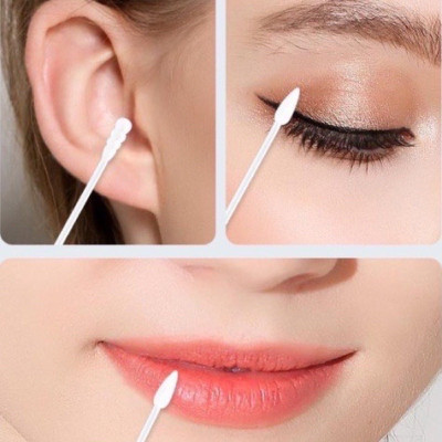 Dụng cụ trang điểm  làm đẹp  sức khỏe - Set hộp 200c tăm bông ráy tai lớn cao cấp với 2 đầu tăm thiết kế hình dáng khác nhau làm sạch sâu bên trong , phù hợp cho mọi người