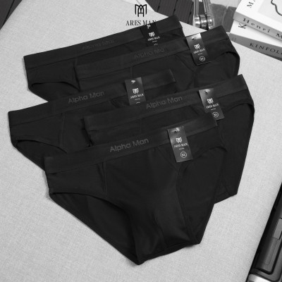 Quần lót nam, quần sịp nam cao cấp ALPHA MAN 3.0 chất thun lạnh kháng khuẩn co giãn 4 chiều mềm mịn thoáng khí thấm hút mồ hôi - ARES SHOP