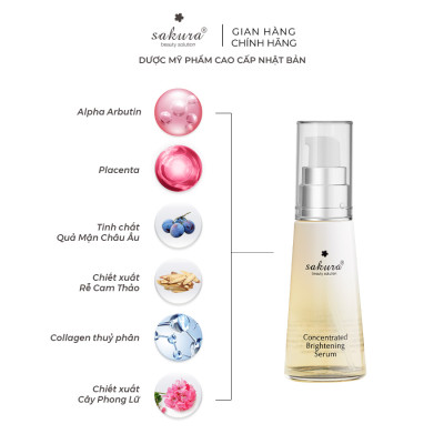 Tinh Chất Dưỡng Trắng Da Sakura Concentrated Brightening Serum (30ml)