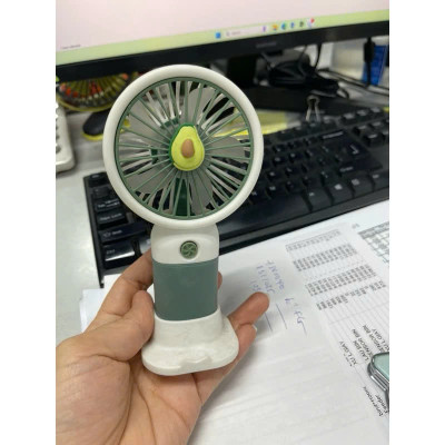 Quạt Mini Để Bàn, Quạt Tích Điện Sạc USB - Quạt Cầm Tay Tốc Độ, Điều Chỉnh Hướng Gió Xoay 360 Độ, Kiểu Dáng Sang Trọng , Không Gây Ồn, Pin Sạc - Giao Màu Ngẫu Nhiên - Hàng Nhập Khẩu