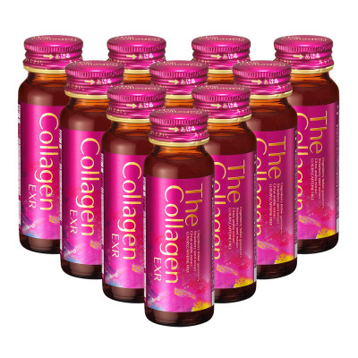 Nước uống đẹp da chống lão hóa The Collagen Shiseido EXR dành cho tuổi 35+ lốc 10 chai x 50mL