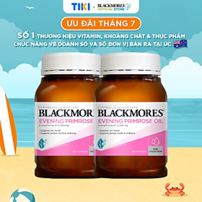 Combo 2 Lọ Tinh Dầu Hoa Anh Thảo Hỗ Trợ Cân Bằng Nội Tiết Tố Blackmores Evening Primrose Oil 190 Viên/Lọ