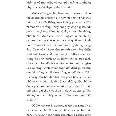 Trò Chơi Tâm Lý - Tác Giả Eric Berne (1980 Books)