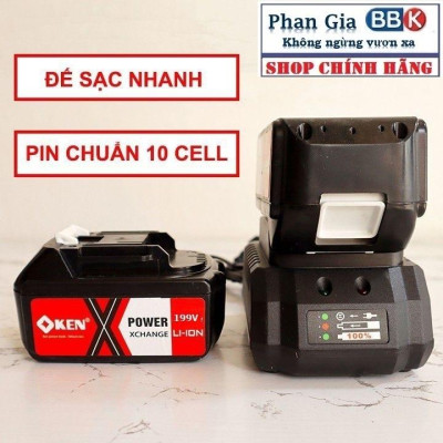 [LOẠI 1] Máy khoan pin, Máy Siết Bulong KEN199v Động cơ Không Chổi Than, pin khủng 10cell