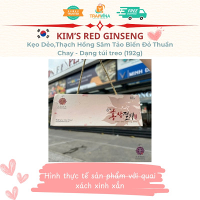 Kẹo Dẻo,Thạch Hồng Sâm Tảo Biển Đỏ Thuần Chay Kim