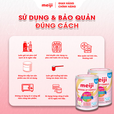 Sản Phẩm Dinh Dưỡng Công Thức Meiji Growing Up Formula - Nhập khẩu chính hãng (800g)
