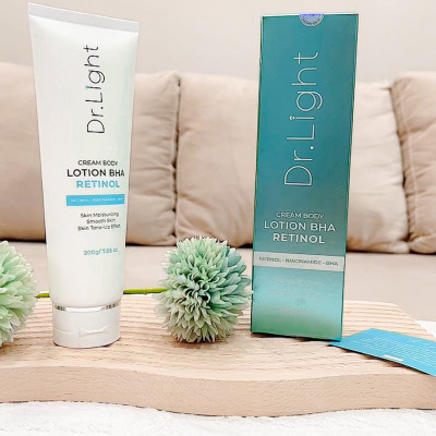 COMBO 3 Kem Body Dr.Light Kem dưỡng Trắng Sáng Da Với Hợp Chất Retinol Niacinamide BHA 200ml