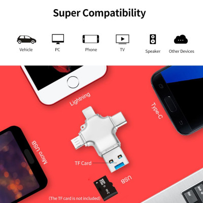 Micro USB Type-C Đĩa OTG U tốc độ cao bốn trong một cho điện thoại / PC / máy tính xách tay yvonne Y23 USB3.0 U Disk