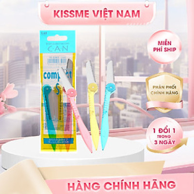 Dao Cạo Lông Mặt Cán Gập Kai Can Compact 01244 CS-3P