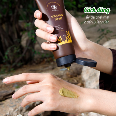 Scrub Nghệ Tẩy Tế Bào Chết Da Mặt, Giúp Sạch Da và Trắng Da Sâu Từ Bên Trong Wonmom 70g