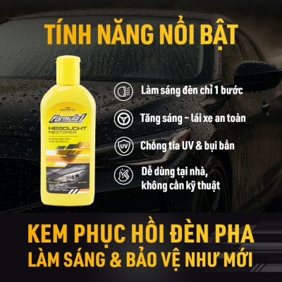 Đánh Bóng Và Phục Hồi Đèn Pha FORMULA 1 615874 237ml