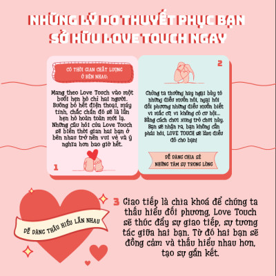 Bộ Bài Tình Yêu Game Card Lovetouch - Love card game, board games, bài cho cặp đôi, bài thấu hiểu [Kim Ngọc Thuỷ]