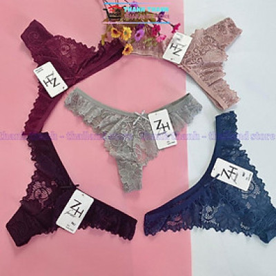 Quần lọt khe nữ Thái Lan ZH 667 free size L, chất ren mềm mại, co giản 4 chiều, mặc thoải mái