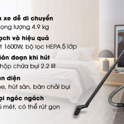 Máy hút bụi Panasonic  MC - CL571GN49 - 1600W. Hàng chính hãng