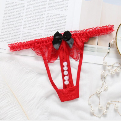 Quần lọt khe chuỗi hạt siêu sexy quyễn rũ - Đỏ