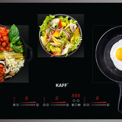 Bếp âm từ hồng ngoại kết hợp 3 vùng nấu nhập khẩu Germany KAFF KF-IH6003IH - Hàng Chính Hãng