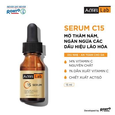 Serum C15 dưỡng sáng mờ thâm, ngăn ngừa lõa hóa Acnes Lab C15 Serum 15ml