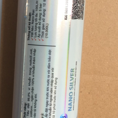 Lõi lọc NANO SILVER Diệt khuẩn - Hàng chính hãng