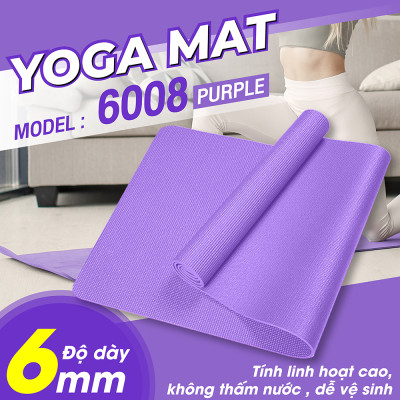 Thảm Tập Yoga 6MM cao cấp , chống trượt TPE, thảm Tập Gym và Yoga Chuyên Nghiệp